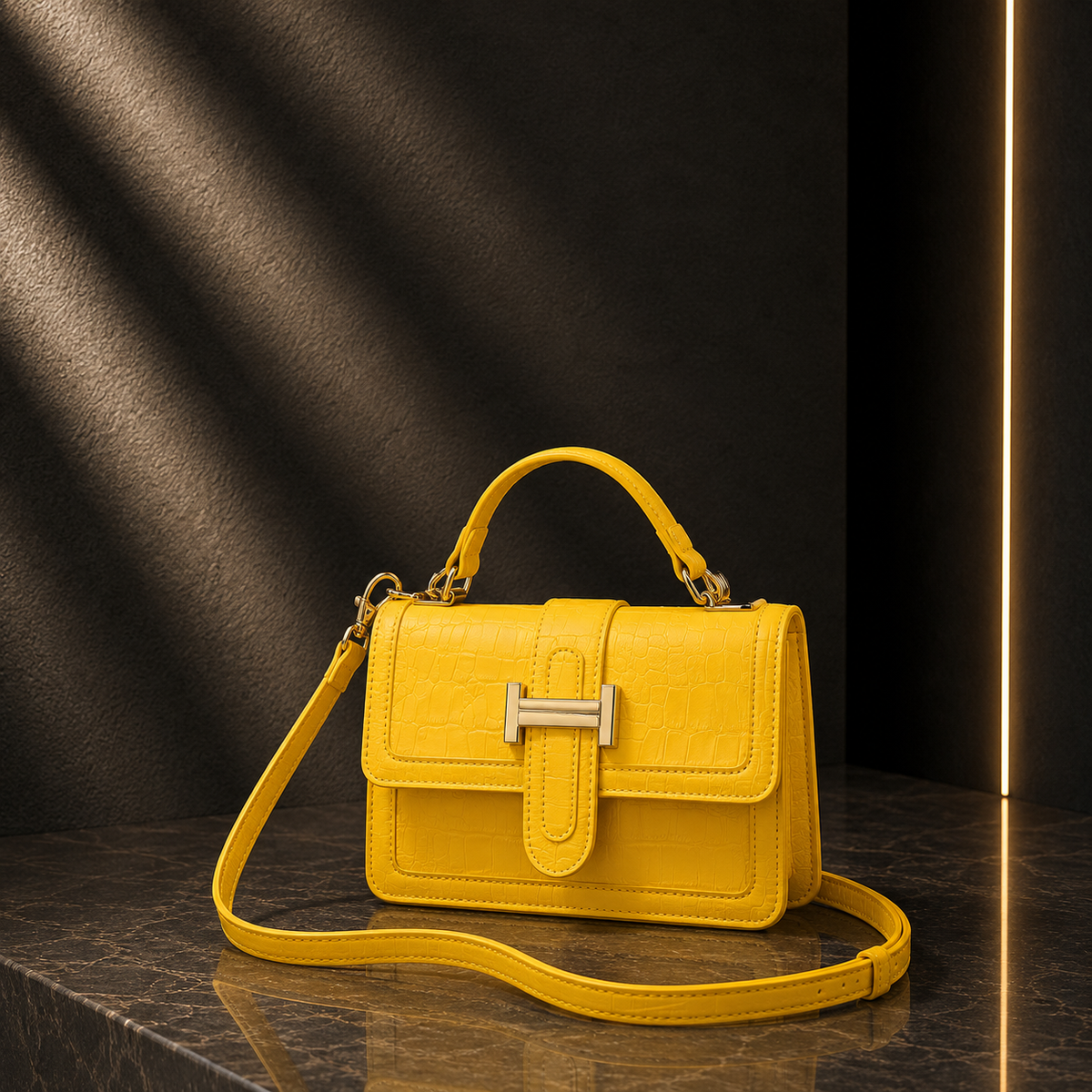 Bolsa Tote Retro com Fivela