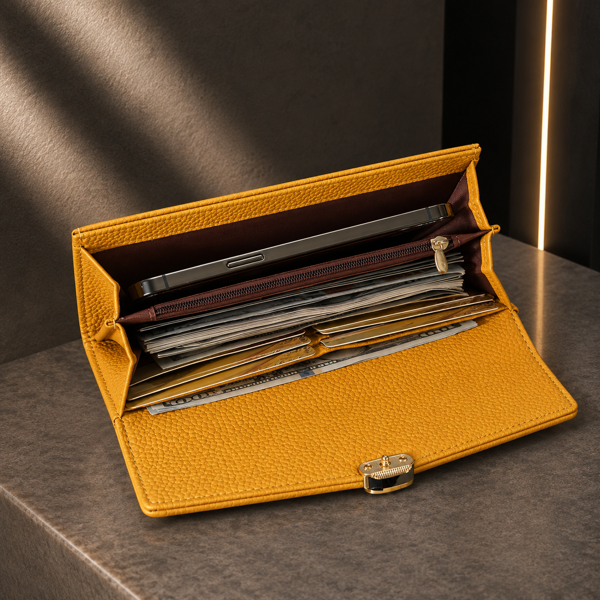 Carteira Clutch Textura Lichia