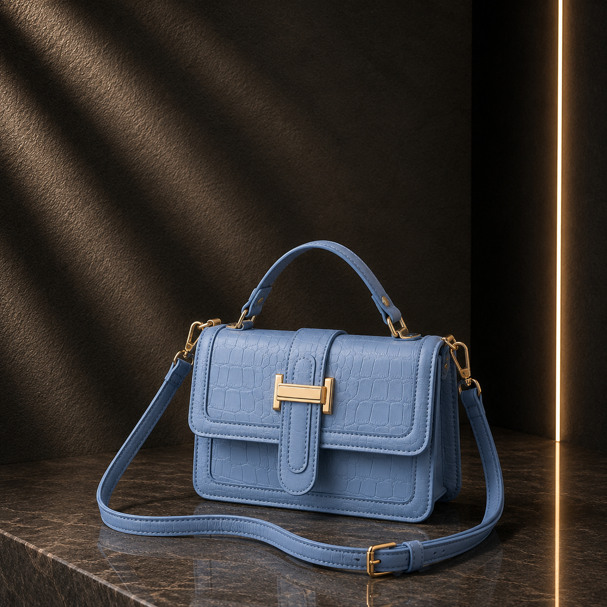 Bolsa Tote Retro com Fivela