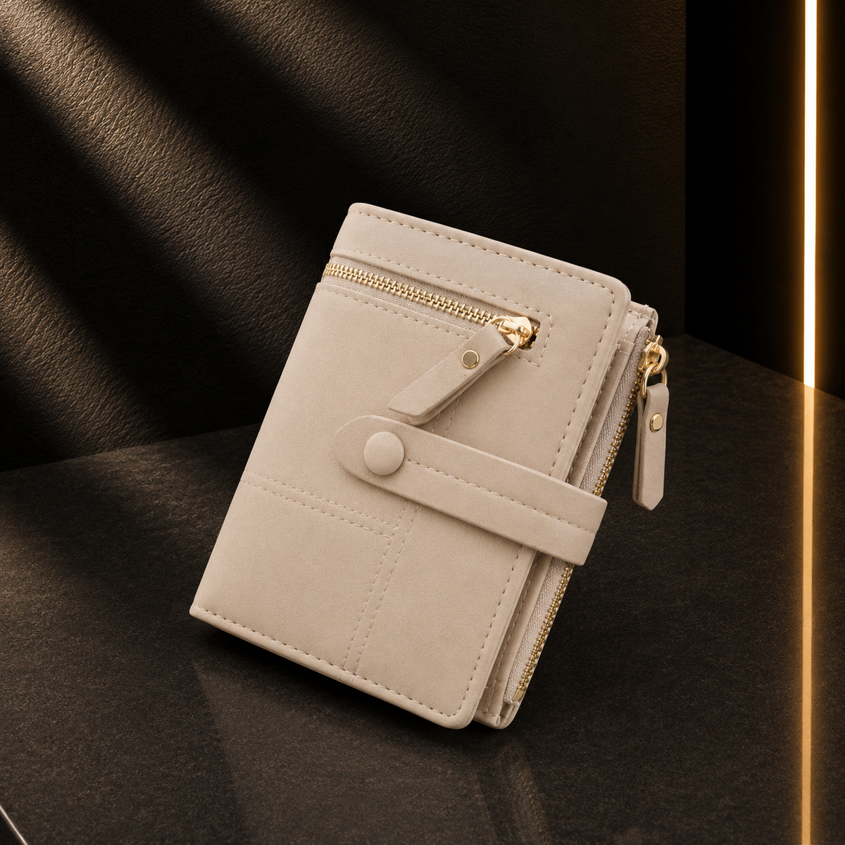 Carteira Clutch com Fecho de Correr