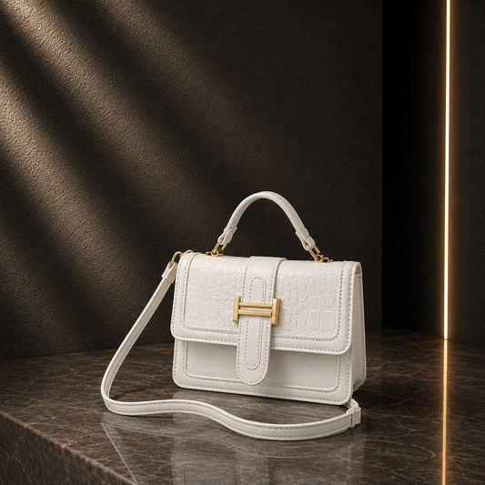 Bolsa Tote Retro com Fivela
