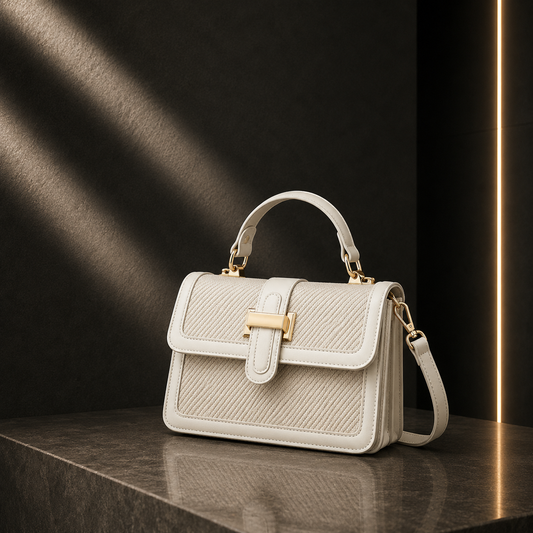 Mini Tote Texturizada Bicolor