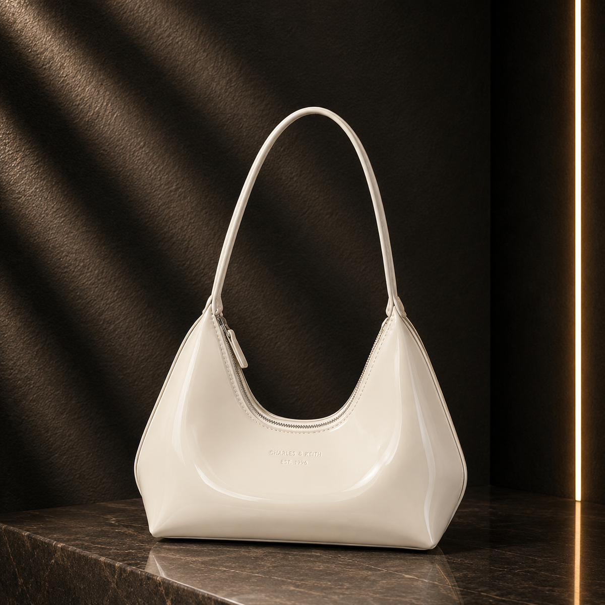 Lightweight Patent Tote Bag