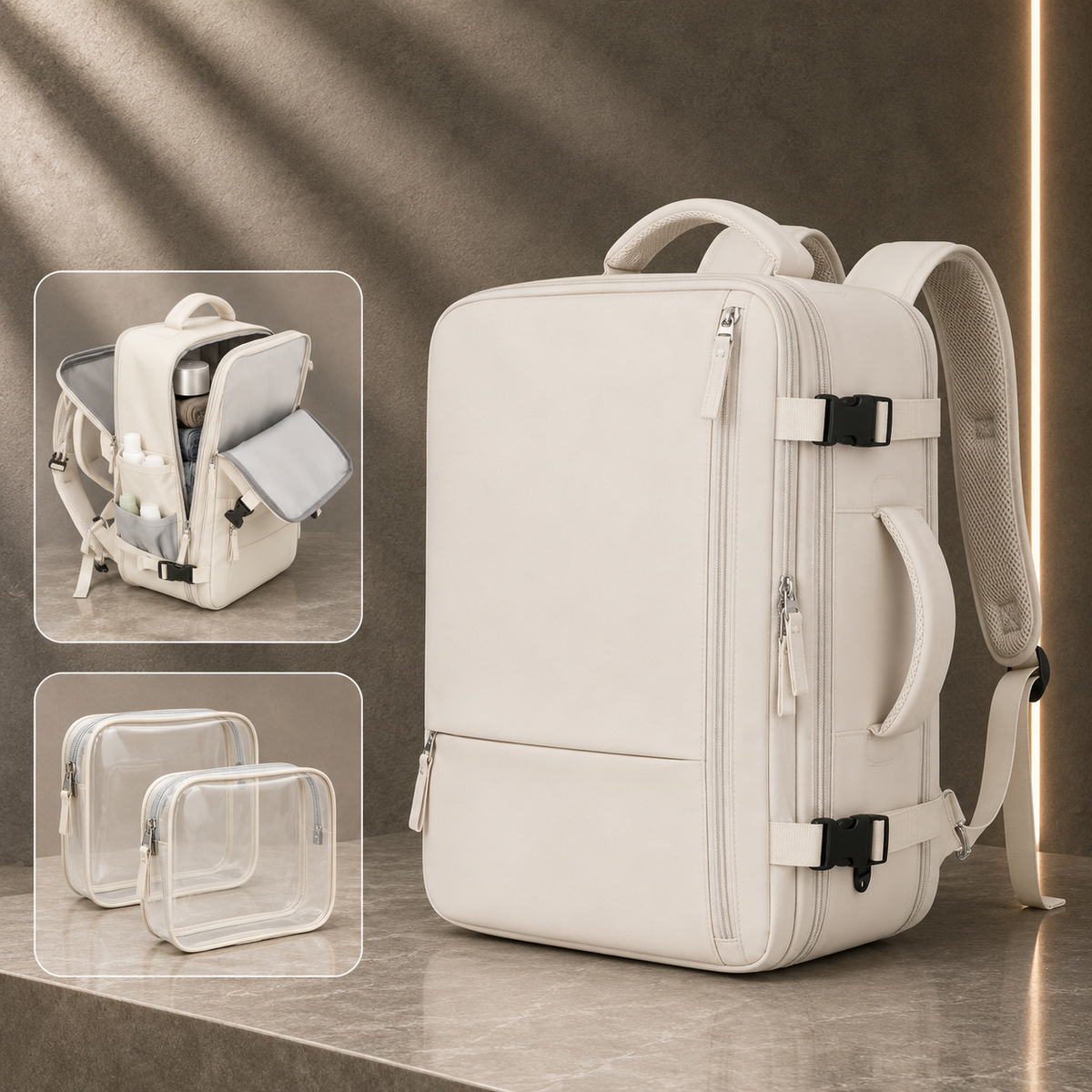 Mochila Versátil com Bolsa Extra
