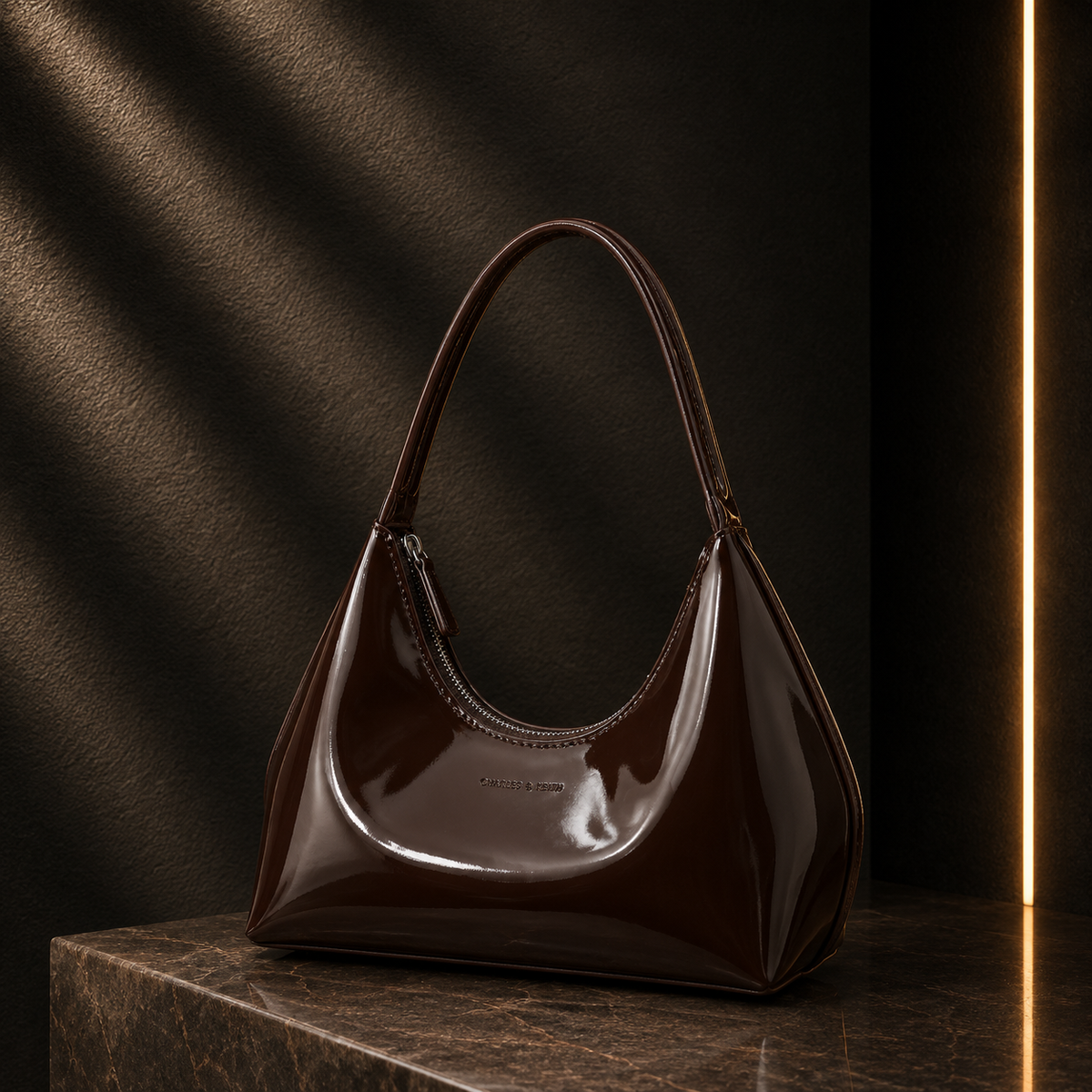 Lightweight Patent Tote Bag