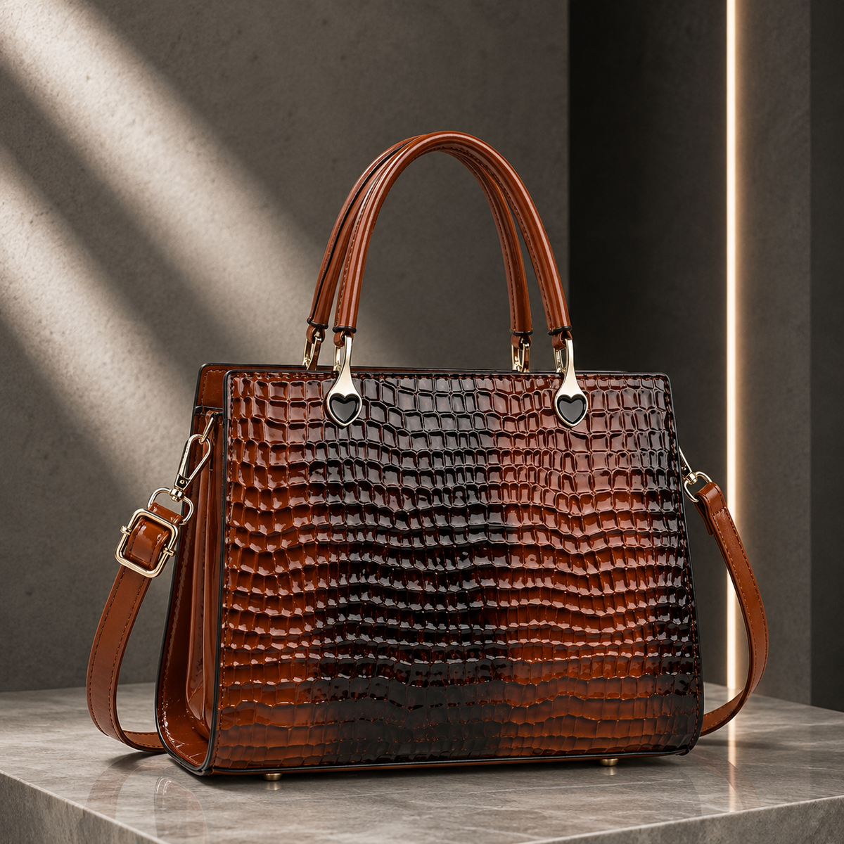Bolsa Tote Sofisticada Bicolor