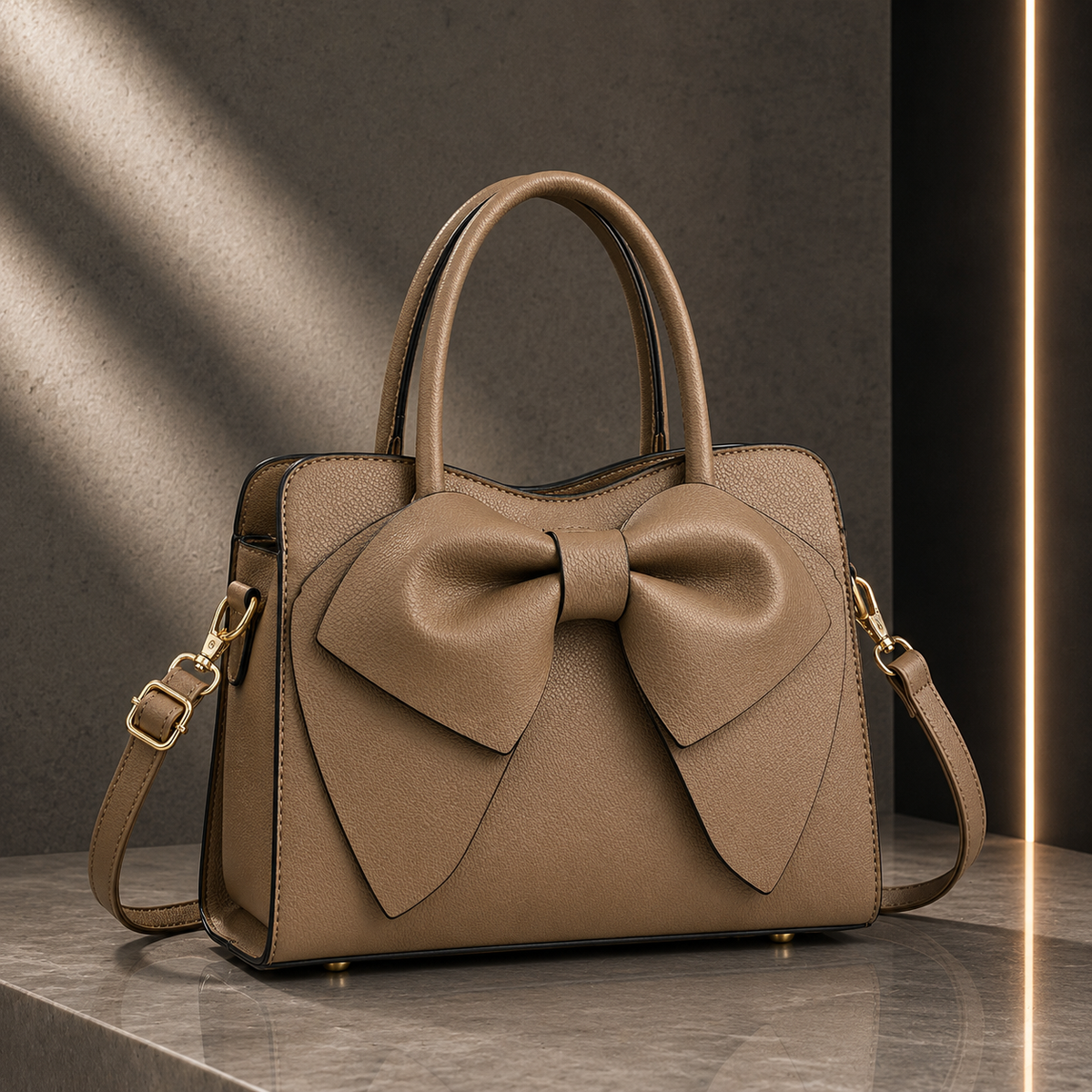 Bolsa Transversal em Tom Neutro