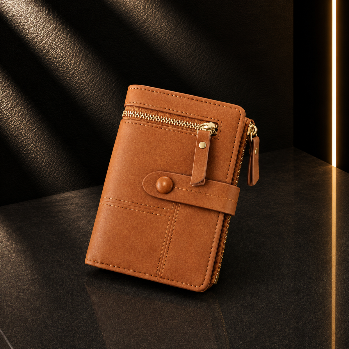 Carteira Clutch com Fecho de Correr