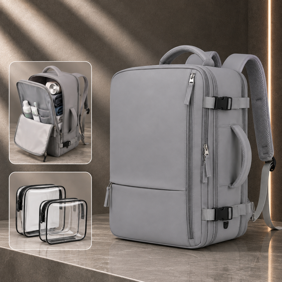 Mochila Versátil com Bolsa Extra