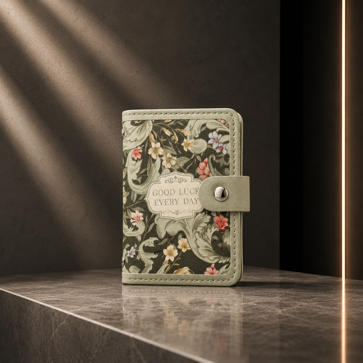 Porte-Cartes Floral Style Rétro