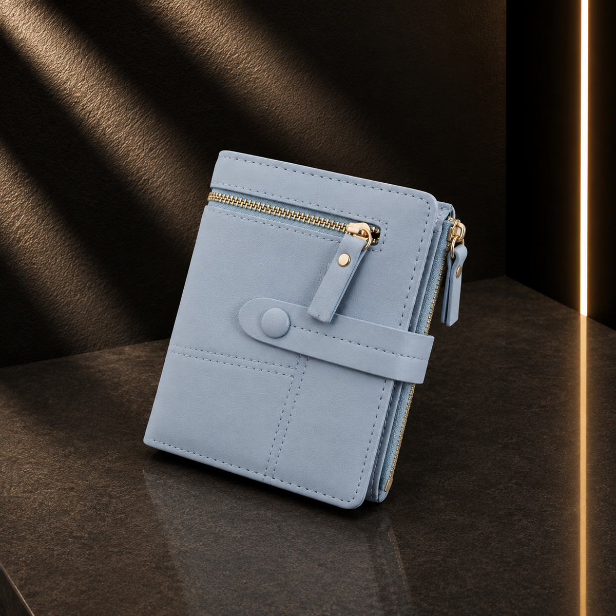 Carteira Clutch com Fecho de Correr