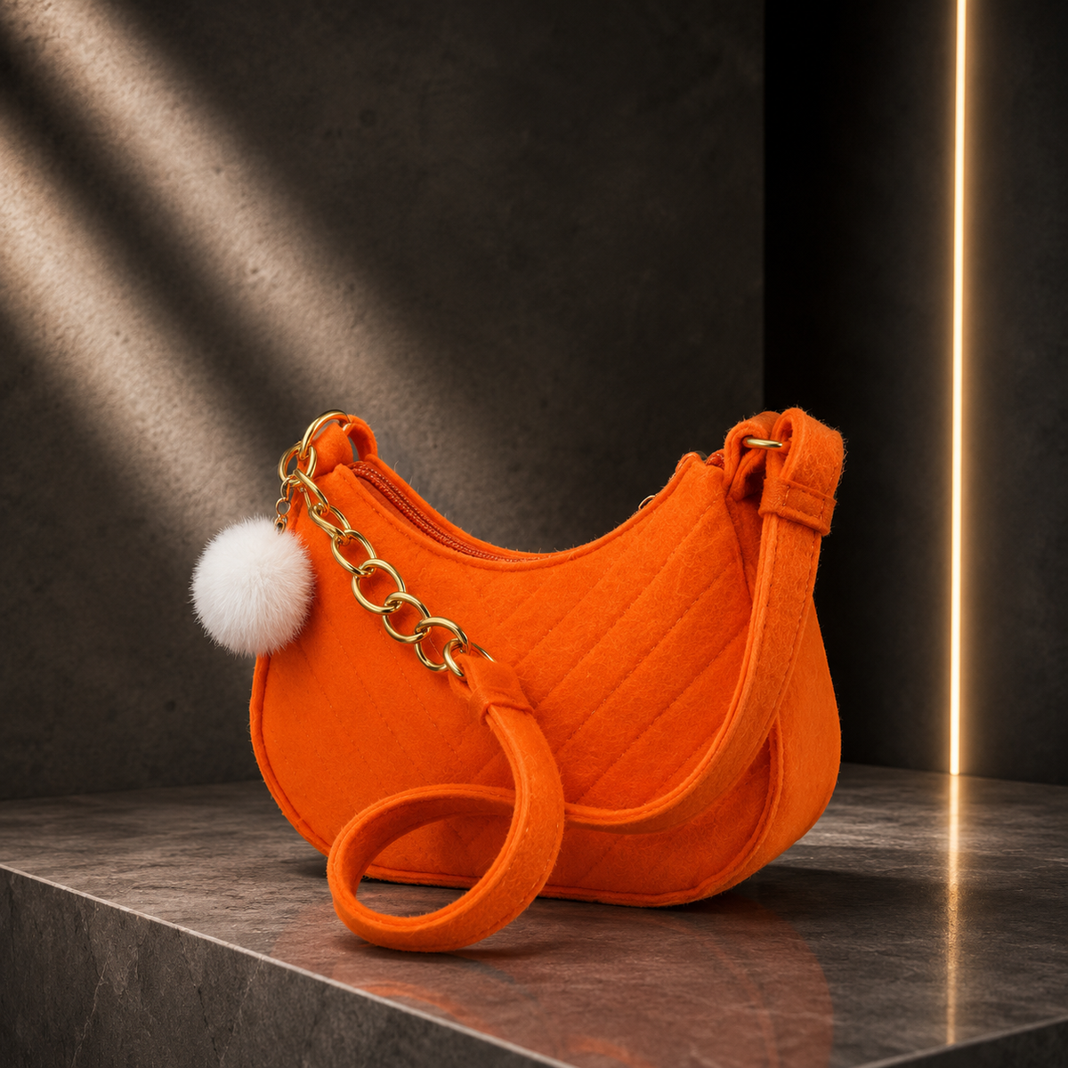Bolso Cruzado Vintage de Fieltro