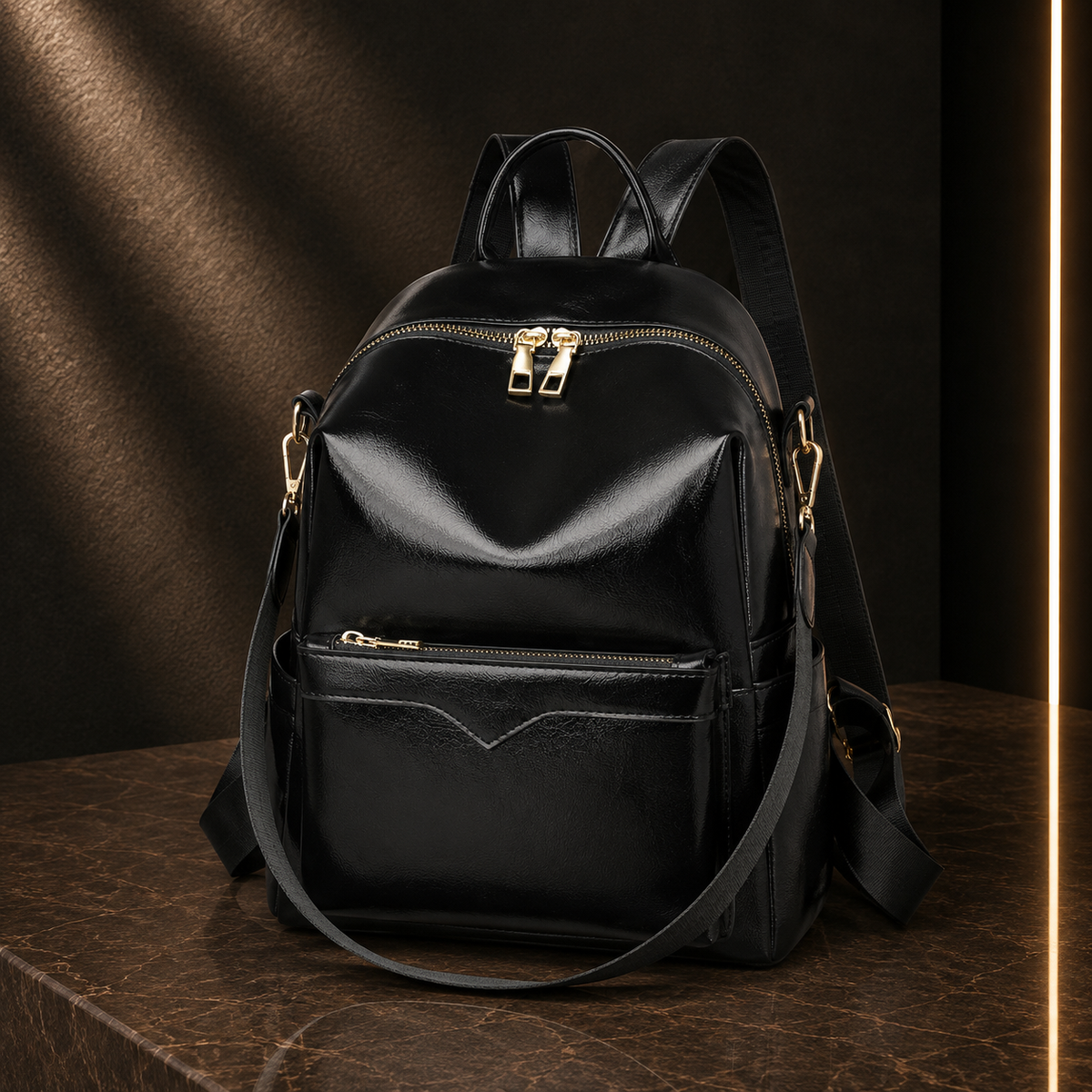 Mochila Elegante Cor Lisa para o Dia a Dia