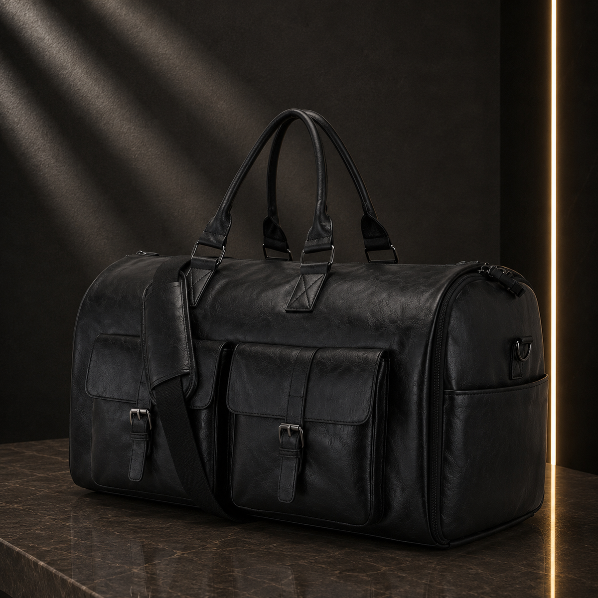 Sac de Voyage Portable en Cuir PU Imperméable