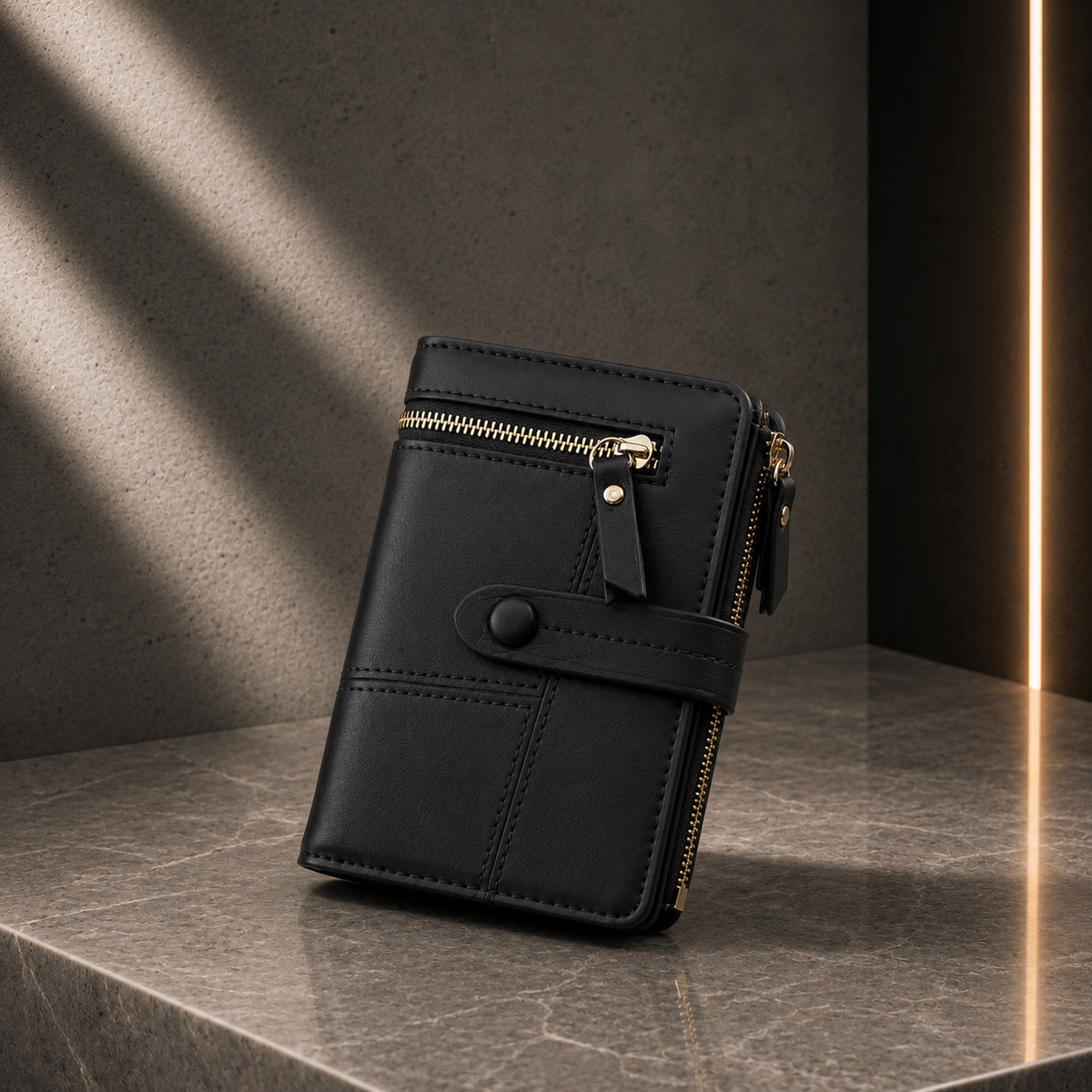Carteira Clutch com Fecho de Correr