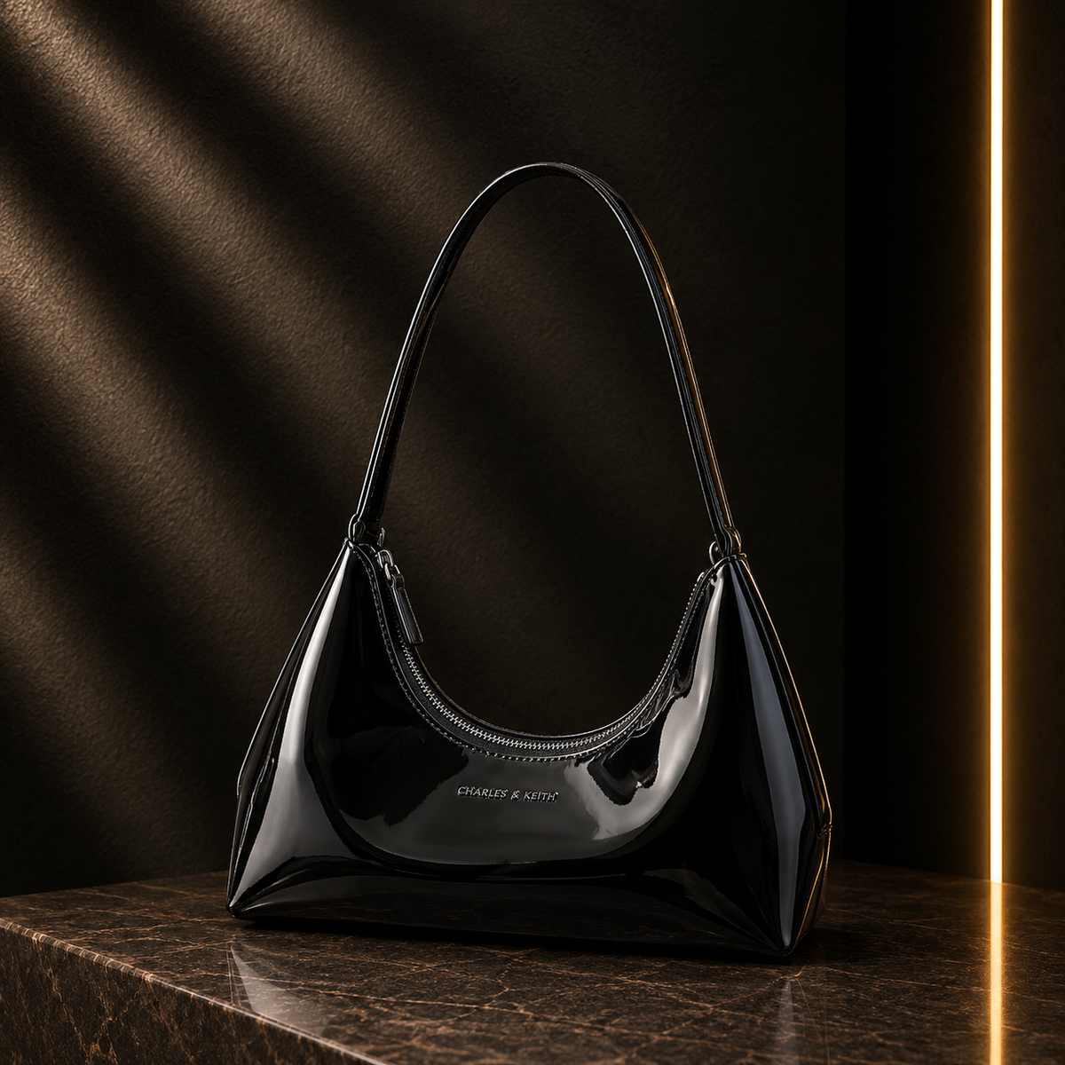 Lightweight Patent Tote Bag
