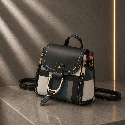 Bolsa Elegante 3 em 1: Crossbody, Ombro e Mochila
