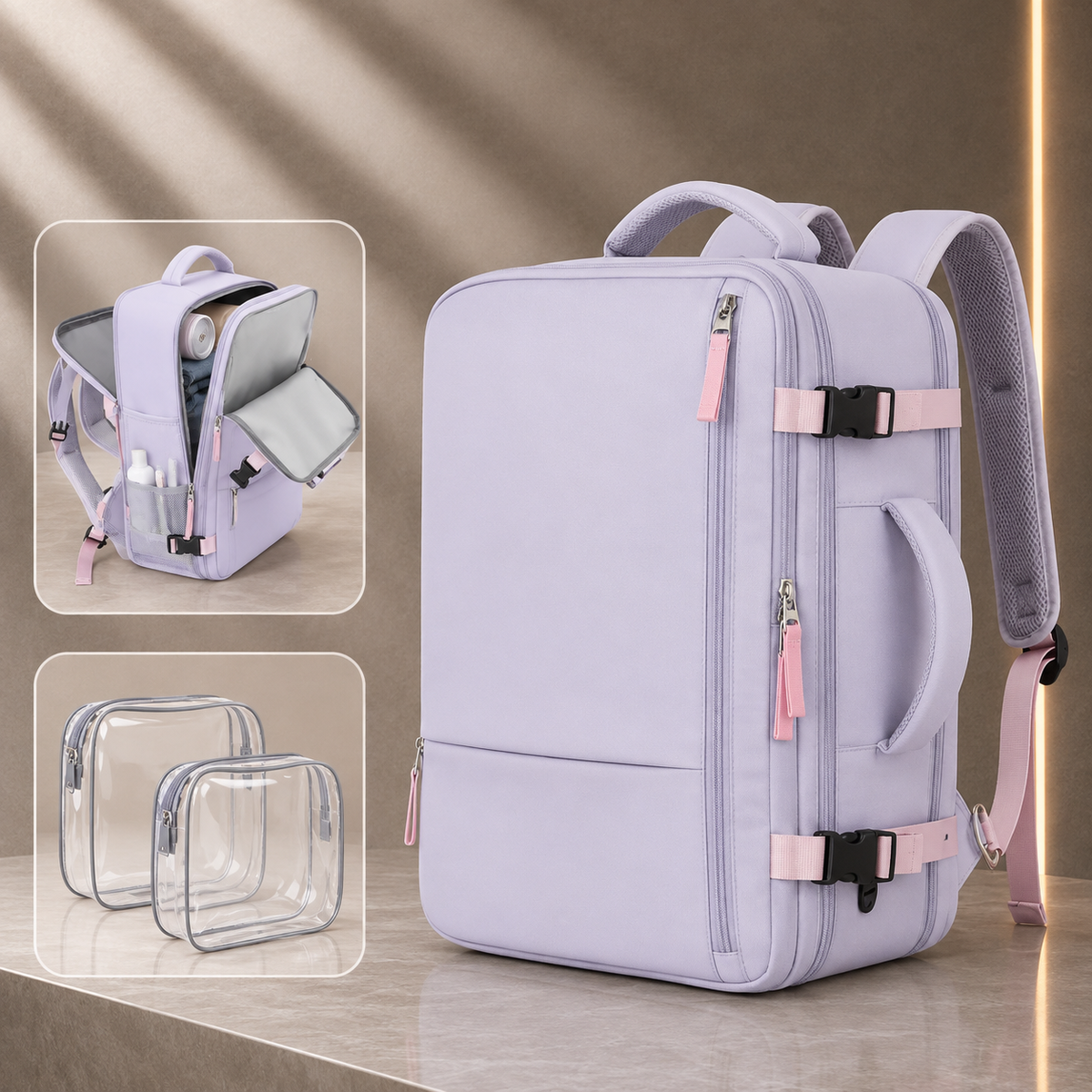 Mochila Versátil com Bolsa Extra