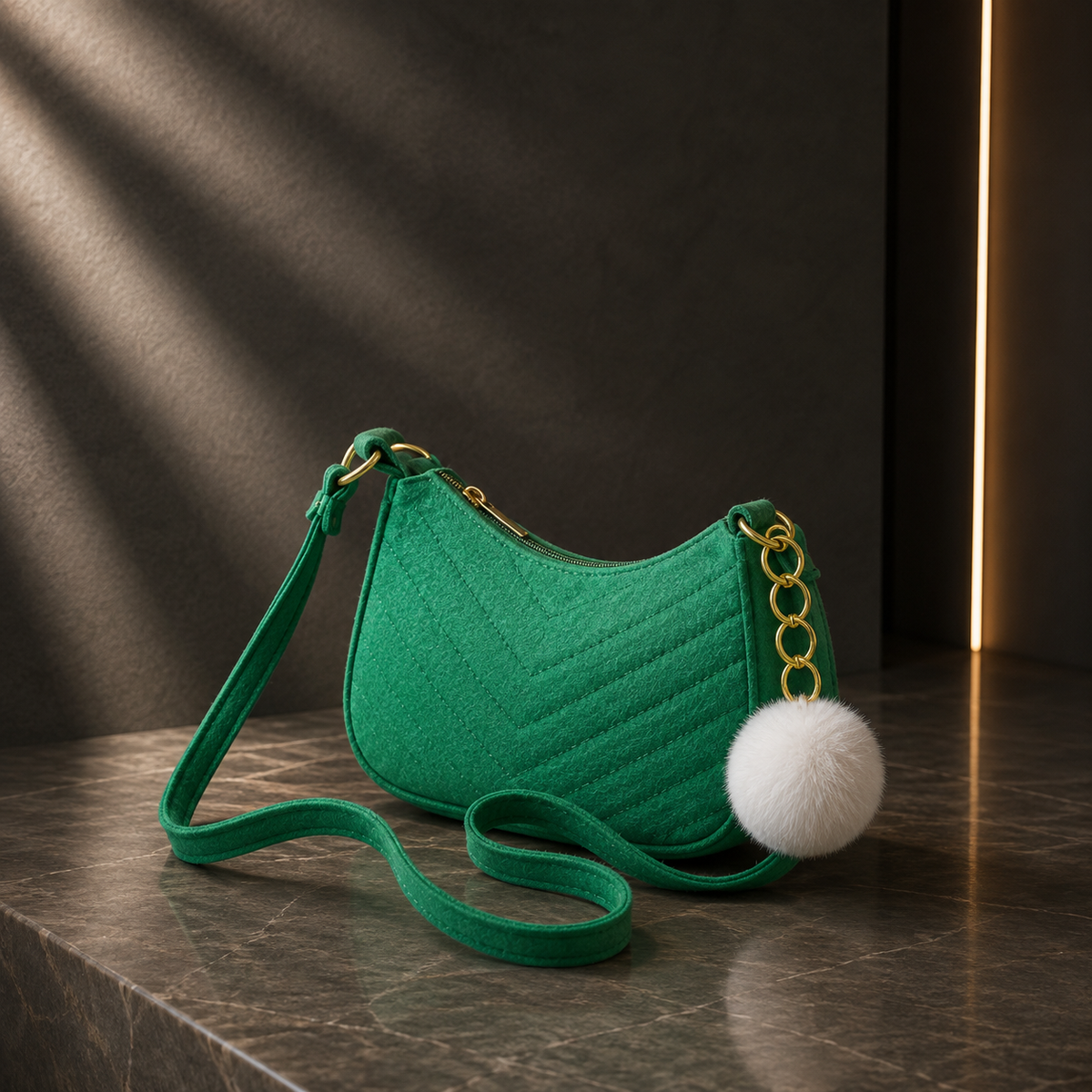 Bolso Cruzado Vintage de Fieltro